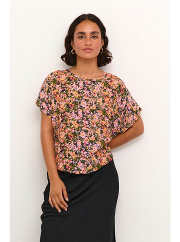 Kaffe Shirt in Rosa/ Grün/ Schwarz