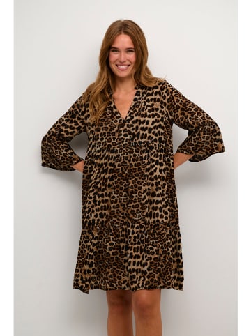 Kaffe Kleid in Braun/ Schwarz