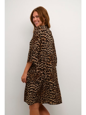 Kaffe Kleid in Braun/ Schwarz
