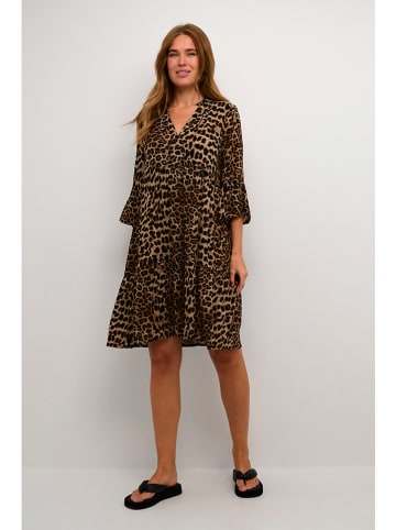 Kaffe Kleid in Braun/ Schwarz