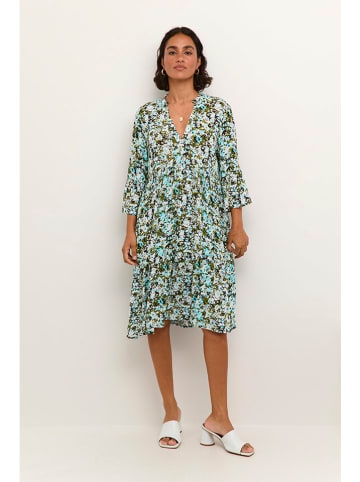 Kaffe Kleid in Türkis/ Grün/ Schwarz