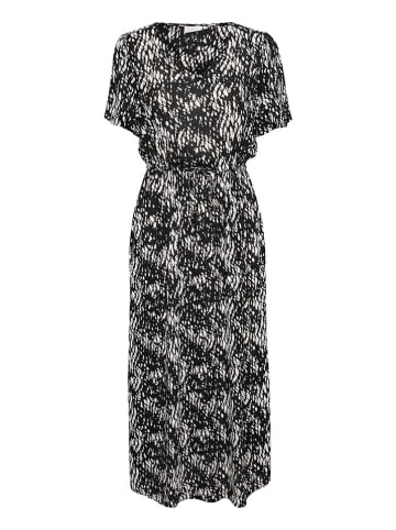 Kaffe Kleid in Schwarz/ Weiß