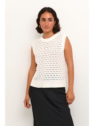 Kaffe Stricktop in Weiß
