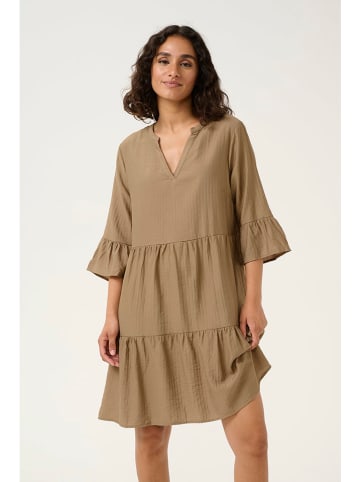 Kaffe Kleid in Taupe