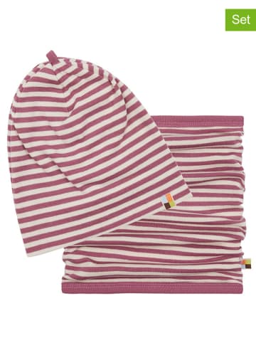 loud + proud 2-delige set roze/crème