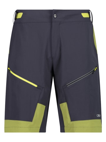 CMP 3in1-Fahrradshorts in Grau/ Schwarz