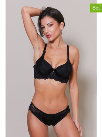 Just for Victoria 2-delige lingerieset "Sory" zwart