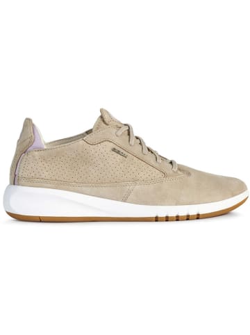 Geox Leder-Sneakers "Aerantis" in Beige/ Weiß