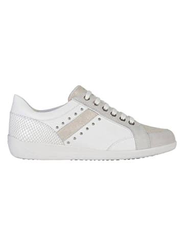 Geox Leren sneakers "Myria" wit/beige