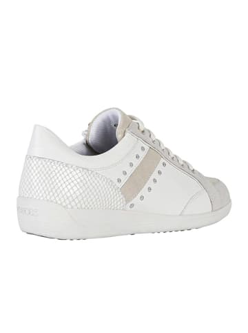 Geox Leder-Sneakers "Myria" in Weiß/ Beige