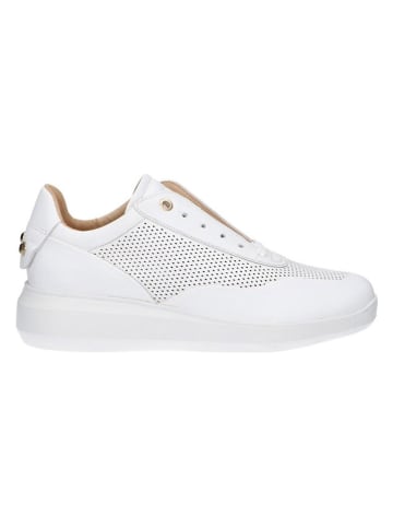 Geox Leder-Sneakers "Rubidia" in Weiß