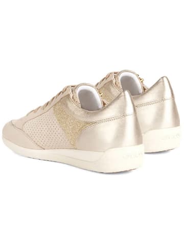 Geox Leder-Sneakers "Myria" in Beige/ Gold