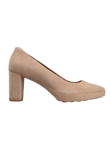 Geox Leder-Pumps "Walk Pleasure" in Beige