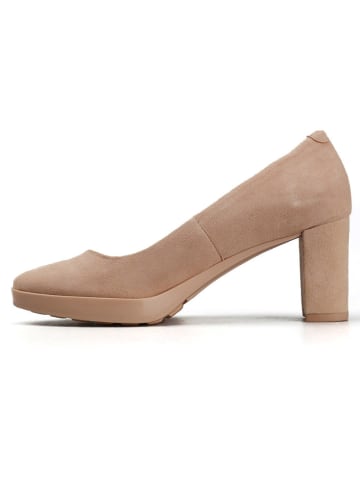 Geox Leder-Pumps "Walk Pleasure" in Beige