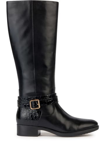 Geox Leder-Stiefel "Felicity" in Schwarz
