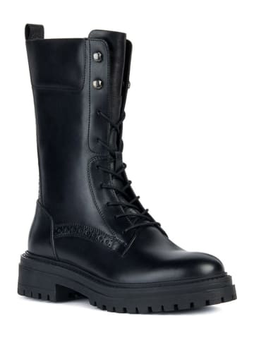 Geox Leder-Stiefel "Iridea" in Schwarz