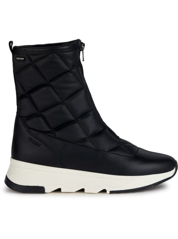 Geox Leren winterlaarzen "Falena" zwart/wit