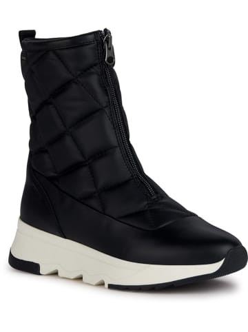 Geox Leren winterlaarzen "Falena" zwart/wit