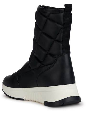 Geox Leren winterlaarzen "Falena" zwart/wit