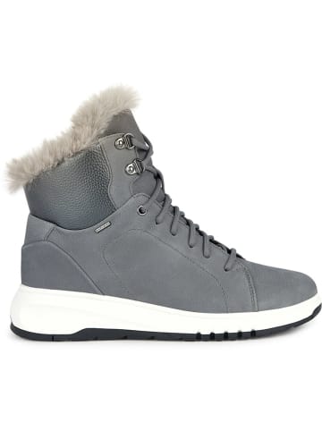 Geox Leder-Winterstiefel "Aerantis" in Grau