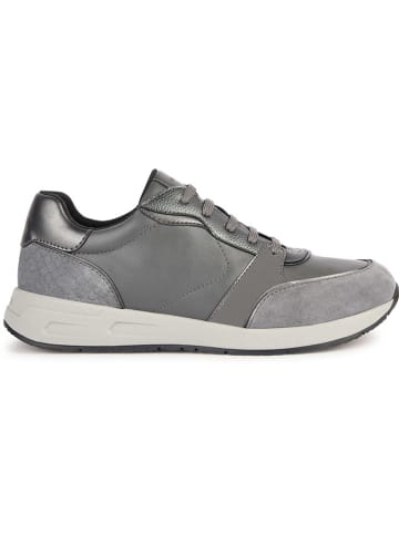 Geox Leder-Sneakers "Bulmya" in Grau