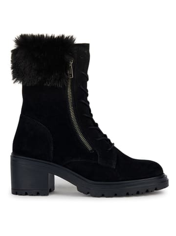 Geox Leder-Stiefeletten "Damiana" in Schwarz