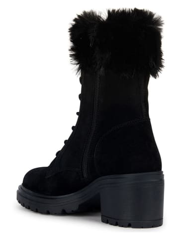 Geox Leder-Stiefeletten "Damiana" in Schwarz