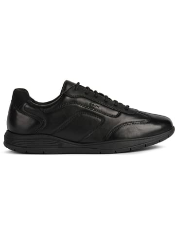 Geox Skórzane sneakersy "Spherica" w kolorze czarnym
