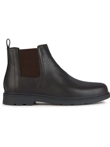 Geox Leder-Chelsea-Boots "Spherica" in Schwarz