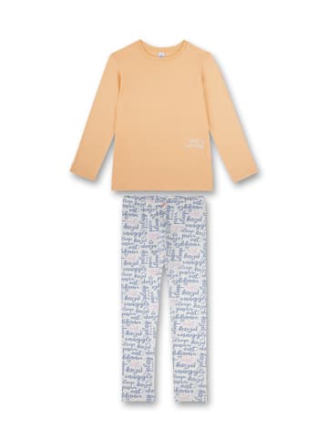 Sanetta Pyjama in Orange/ Blau