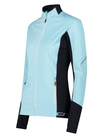 CMP Laufjacke in Hellblau/ Schwarz