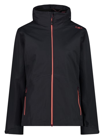 CMP 3in1-Funktionsjacke in Schwarz/ Bordeaux