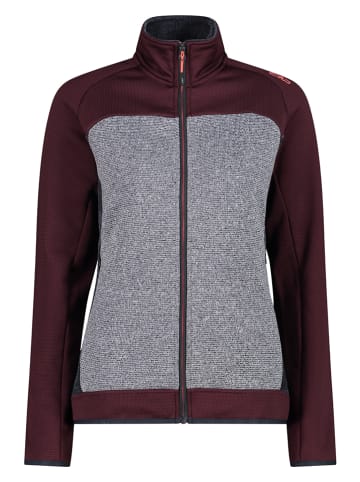 CMP Fleece vest bordeaux/grijs