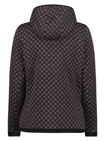 CMP Fleecejacke in Schwarz/ Bunt