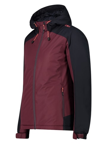 CMP Funktionsjacke in Bordeaux/ Schwarz