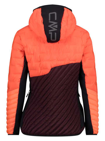 CMP Hybridjacke in Orange/ Bordeaux