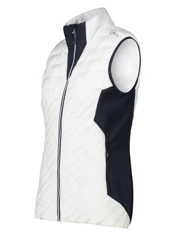 CMP Hybride bodywarmer wit/donkerblauw