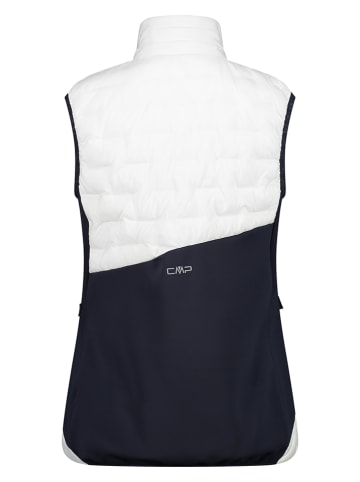 CMP Hybride bodywarmer wit/donkerblauw