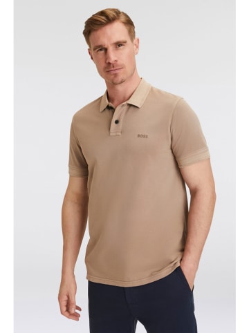 Hugo Boss Koszulka polo w kolorze jasnobrązowym