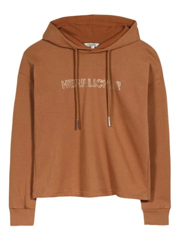 Herrlicher Hoodie in Camel