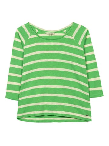 Herrlicher Longsleeve groen/crème
