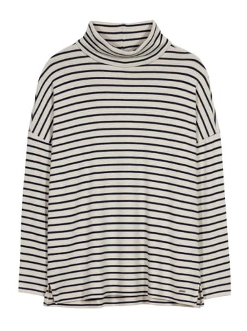 Herrlicher Longsleeve in Weiß/ Schwarz