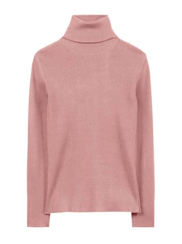 Herrlicher Rollkragenpullover in Rosa