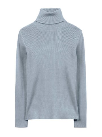 Herrlicher Rollkragenpullover in Hellblau