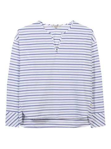 Herrlicher Blouse blauw/wit