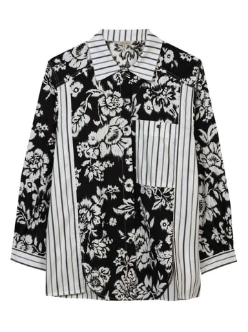 Herrlicher Bluse in Schwarz/ Weiß