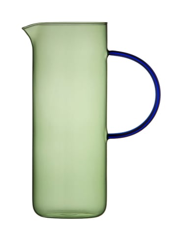 Lyngby Glas Karaffe "Torino" in Grün/ Blau - 1,1 l