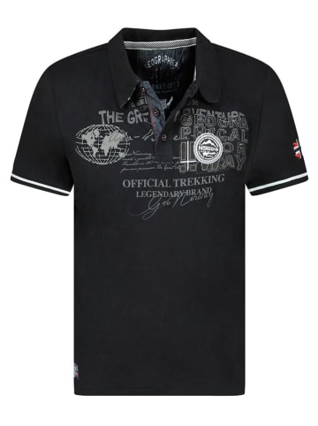 Geographical Norway Poloshirt in Schwarz