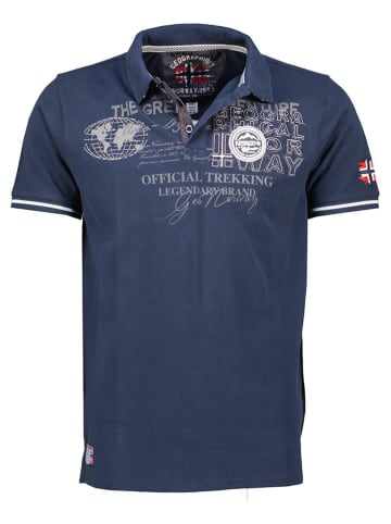 Geographical Norway Koszulka polo w kolorze granatowym