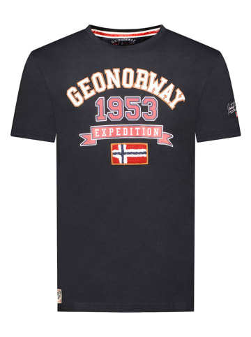 Geographical Norway Koszulka "Jollegio" w kolorze czarnym